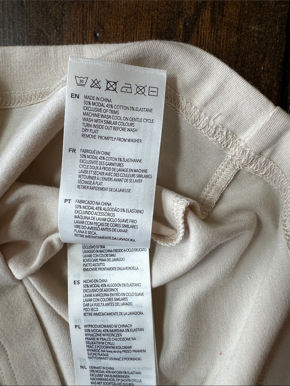 Varley Boxy Cropped Tee in Light Beige Size XS - Picture 8 of 9